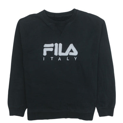 Mens UK Size M FILA Black Pullover Sweatshirt