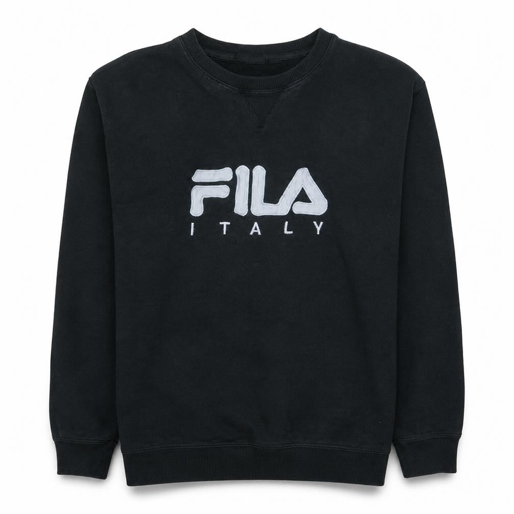 Mens UK Size M FILA Black Pullover Sweatshirt