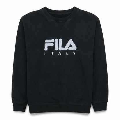 Mens UK Size M FILA Black Pullover Sweatshirt