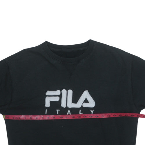 Mens UK Size M FILA Black Pullover Sweatshirt