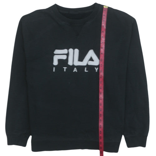 Mens UK Size M FILA Black Pullover Sweatshirt