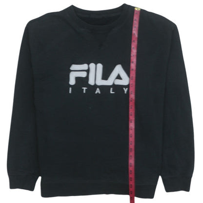 Mens UK Size M FILA Black Pullover Sweatshirt