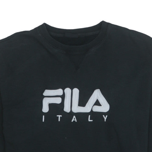 Mens UK Size M FILA Black Pullover Sweatshirt