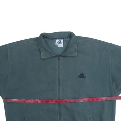 Mens UK Size L adidas Green Full Zip Sweatshirt