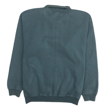 Mens UK Size L adidas Green Full Zip Sweatshirt