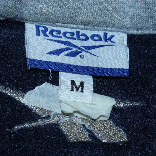Mens UK Size M Reebok Blue Full Zip Sweatshirt