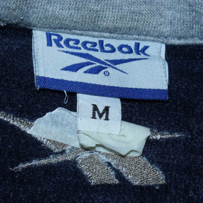 Mens UK Size M Reebok Blue Full Zip Sweatshirt