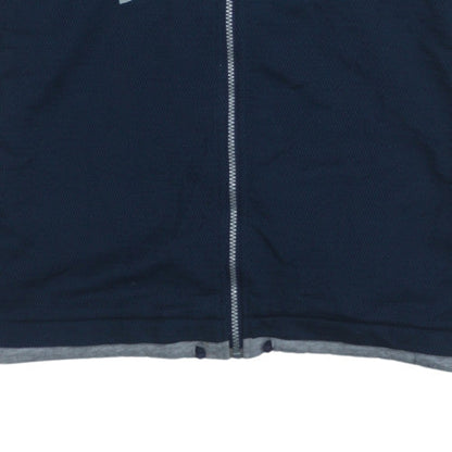Mens UK Size M Reebok Blue Full Zip Sweatshirt
