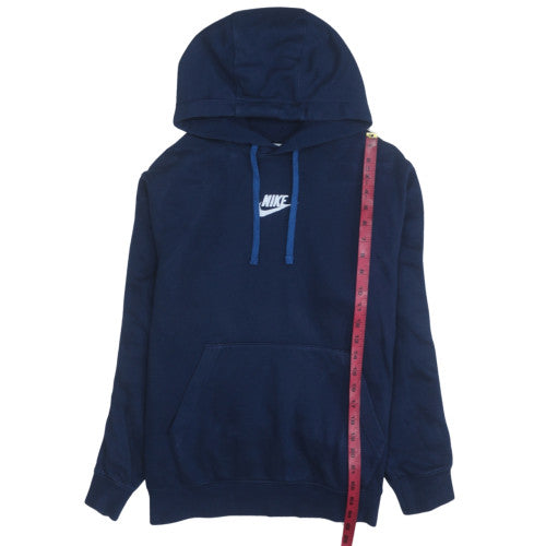 Mens UK Size M Nike Blue Pullover Hoodie