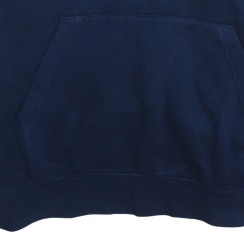 Mens UK Size M Nike Blue Pullover Hoodie