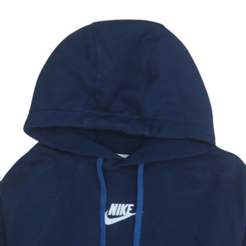 Mens UK Size M Nike Blue Pullover Hoodie