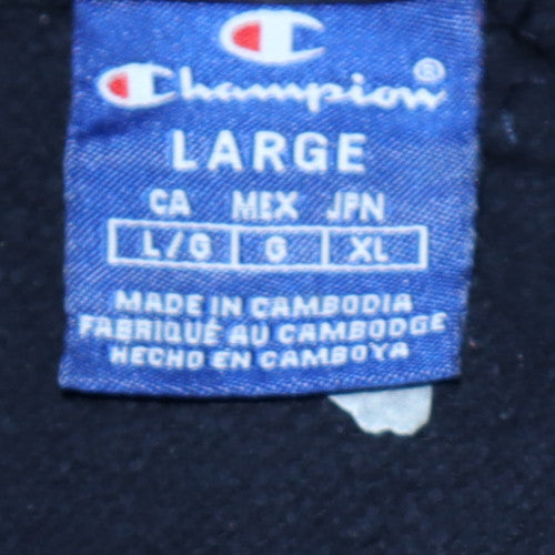 Mens UK Size L Champion Black Pullover Hoodie