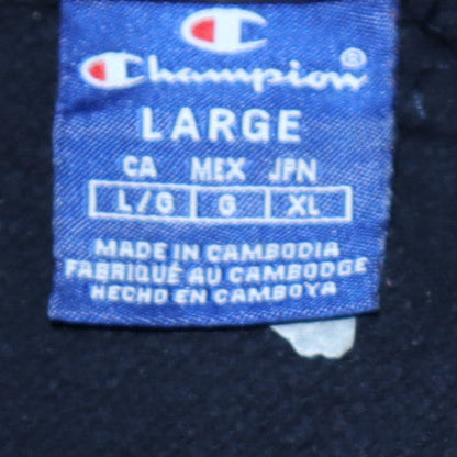 Mens UK Size L Champion Black Pullover Hoodie
