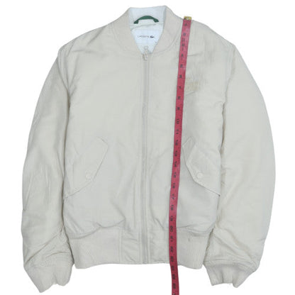 Mens UK Size 34 Lacoste Beige Bomber Jacket