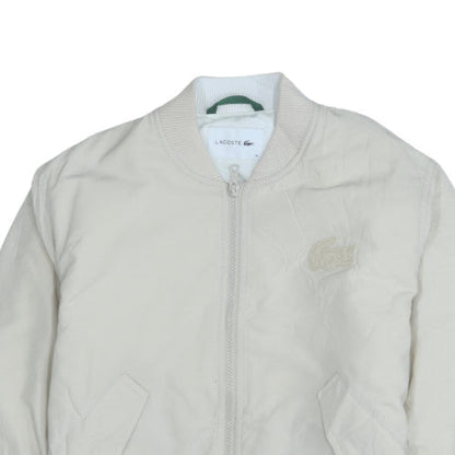 Mens UK Size 34 Lacoste Beige Bomber Jacket