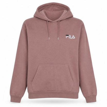 Fila Womens Mauve Pullover Hoodie Large Polyester Cotton Blend