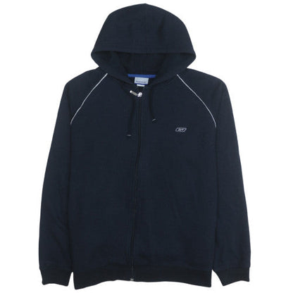 Mens UK Size L Reebok Blue Full Zip Hoodie