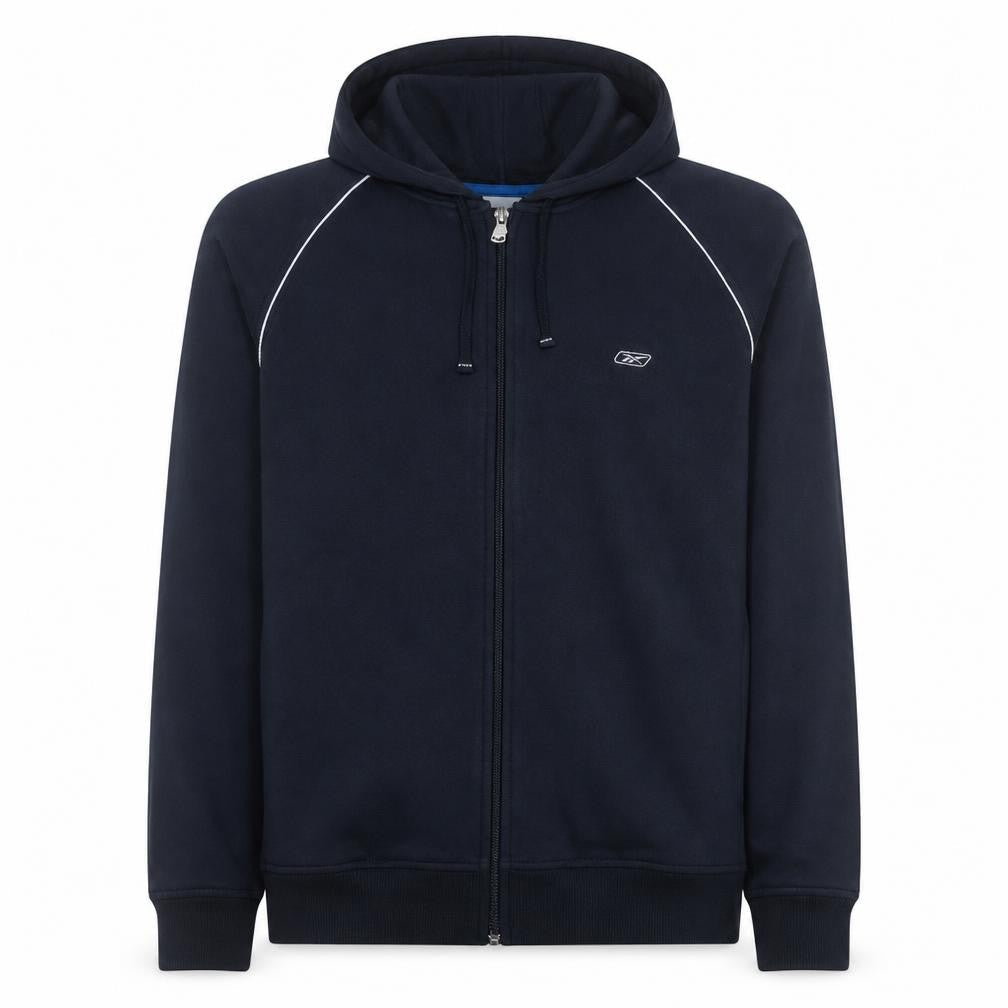 Mens UK Size L Reebok Blue Full Zip Hoodie