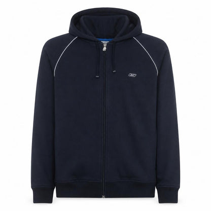 Mens UK Size L Reebok Blue Full Zip Hoodie
