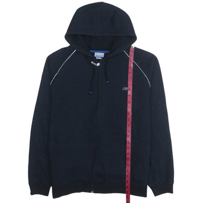 Mens UK Size L Reebok Blue Full Zip Hoodie