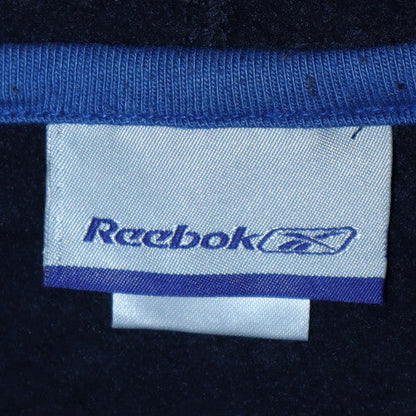 Mens UK Size L Reebok Blue Full Zip Hoodie