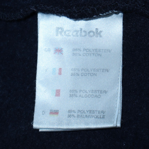 Mens UK Size L Reebok Blue Full Zip Hoodie
