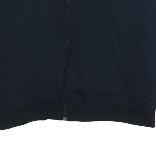 Mens UK Size L Reebok Blue Full Zip Hoodie