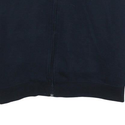 Mens UK Size L Reebok Blue Full Zip Hoodie