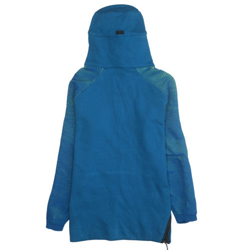 Mens UK Size M Nike Blue 1/2 Zip Hoodie