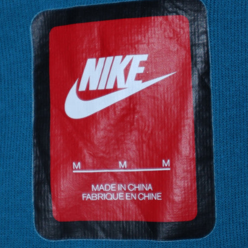 Mens UK Size M Nike Blue 1/2 Zip Hoodie