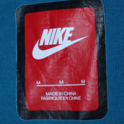 Mens UK Size M Nike Blue 1/2 Zip Hoodie