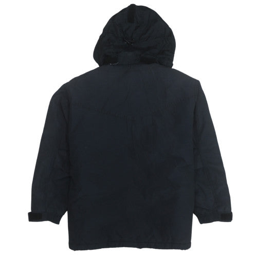 Mens UK Size L Schott NYC Black Parka Coat