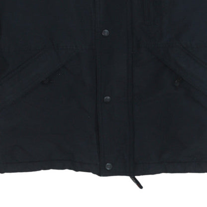 Mens UK Size L Schott NYC Black Parka Coat