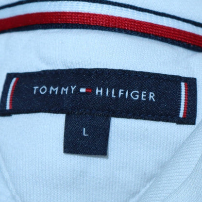Mens UK Size L Tommy Hilfiger White Pullover Hoodie