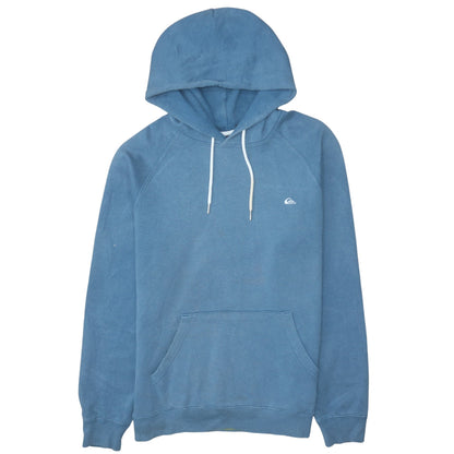 Mens UK Size S Quiksilver Blue Pullover Hoodie