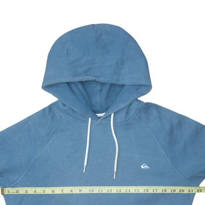 Mens UK Size S Quiksilver Blue Pullover Hoodie