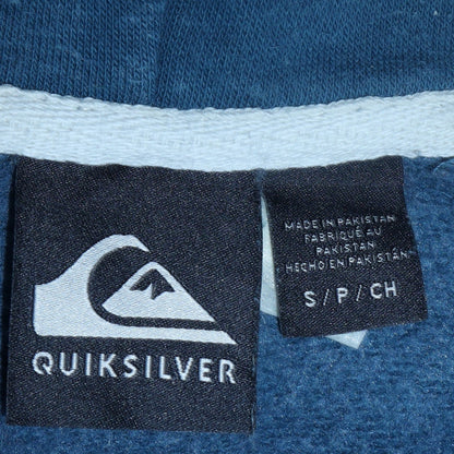 Mens UK Size S Quiksilver Blue Pullover Hoodie