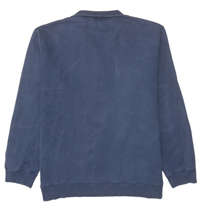 Mens UK Size 2XL Timberland Blue Henley Sweatshirt