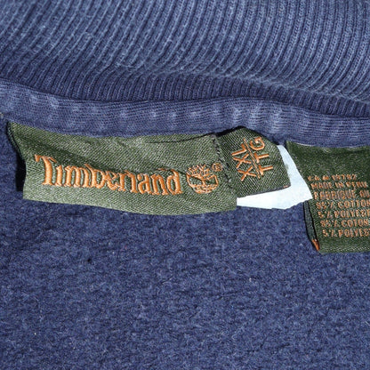 Mens UK Size 2XL Timberland Blue Henley Sweatshirt