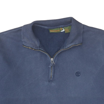 Mens UK Size 2XL Timberland Blue Henley Sweatshirt