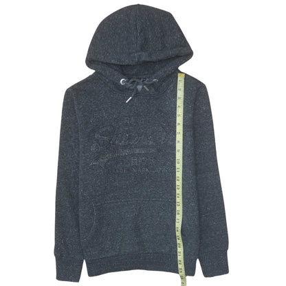 Womens UK Size 14 Superdry Black Pullover Hoodie