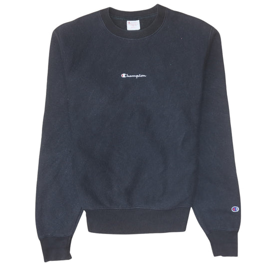 Mens UK Size S Champion Black Pullover Sweatshirt