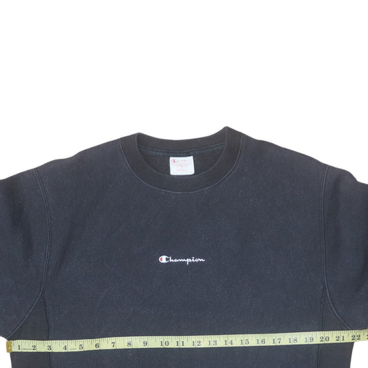 Mens UK Size S Champion Black Pullover Sweatshirt