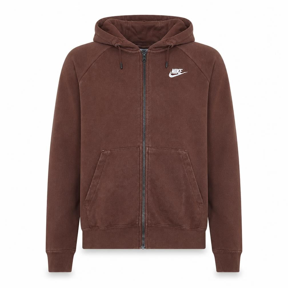 Mens UK Size S Nike Brown Full Zip Hoodie