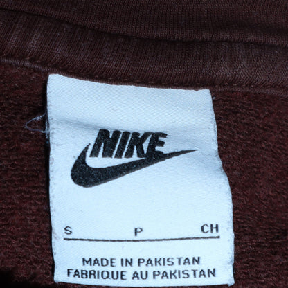 Mens UK Size S Nike Brown Full Zip Hoodie