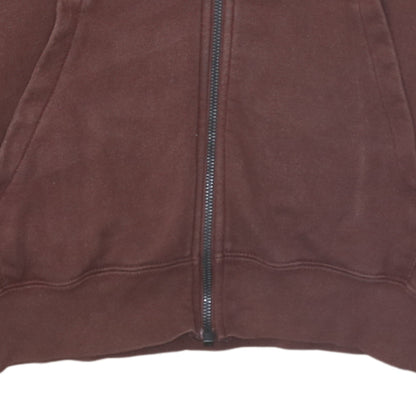 Mens UK Size S Nike Brown Full Zip Hoodie