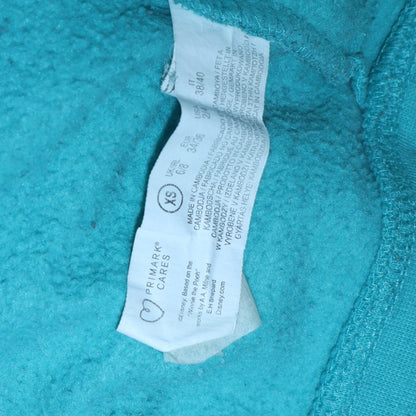 Womens UK Size XS Primark Blue Pullover Hoodie