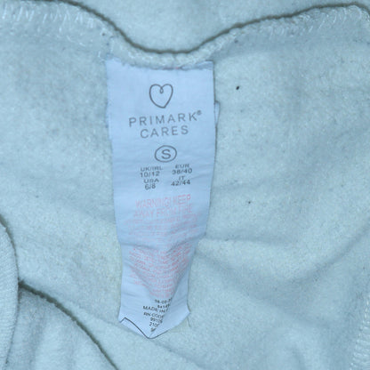 Womens UK Size 10/12 Primark White Pullover Hoodie