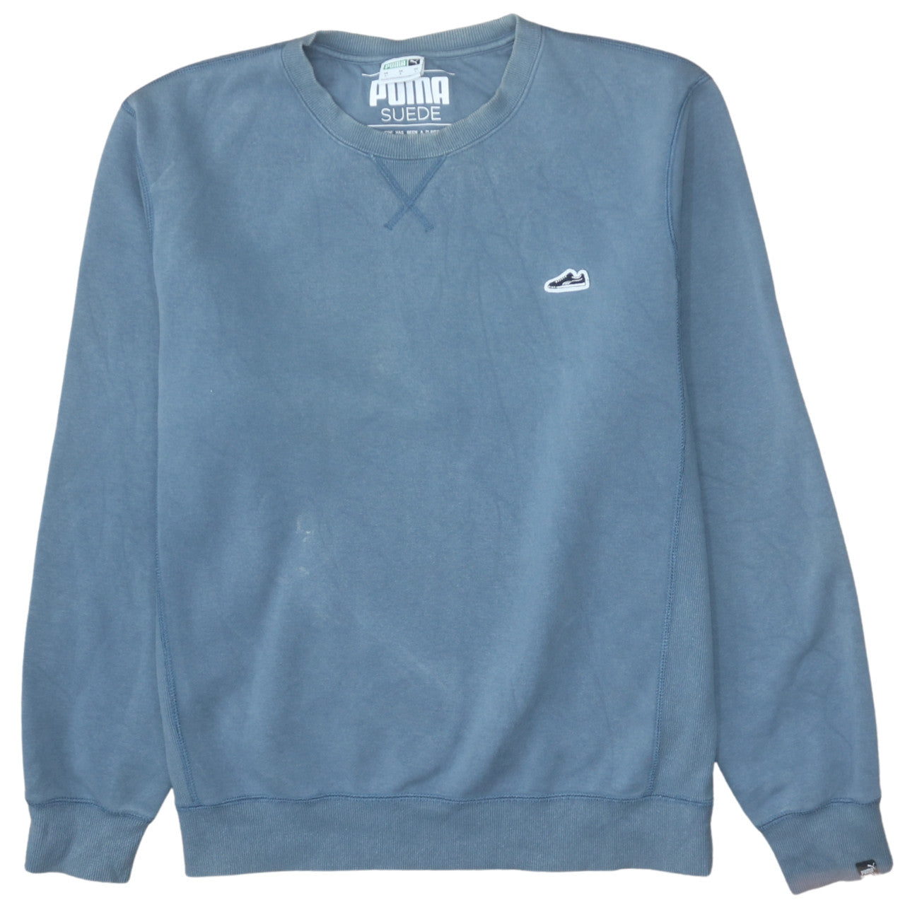 Mens UK Size L PUMA Blue Pullover Sweatshirt