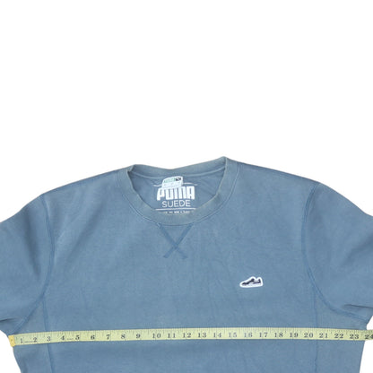 Mens UK Size L PUMA Blue Pullover Sweatshirt
